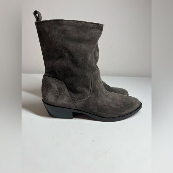 Via Spiga Gray Suede Ankle Boots Size 7,5 - Picture 4 of 13